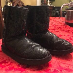 Women’s Black Sequin Short Uggs